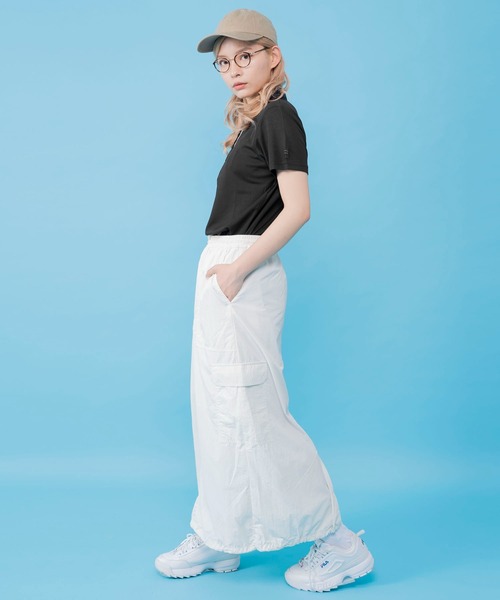 FILA（フィラ）の「【FILA/フィラ】WEB限定 別注 ワンポイント ロゴ刺繍 UVカット 半袖ポロシャツ（ポロシャツ・レディース・ネイビー/ホワイト/ブラック/ピンク/ブラック系その他/ホワイト系その他・M/L/LL/3L）」の21枚目の写真