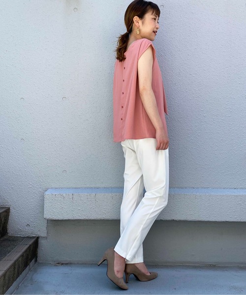 PICCIN（ピッチン）の「前後2WAYボウタイブラウス（シャツ/ブラウス・レディース・ブラック/オフホワイト/ピンク・M/L）」の19枚目の写真