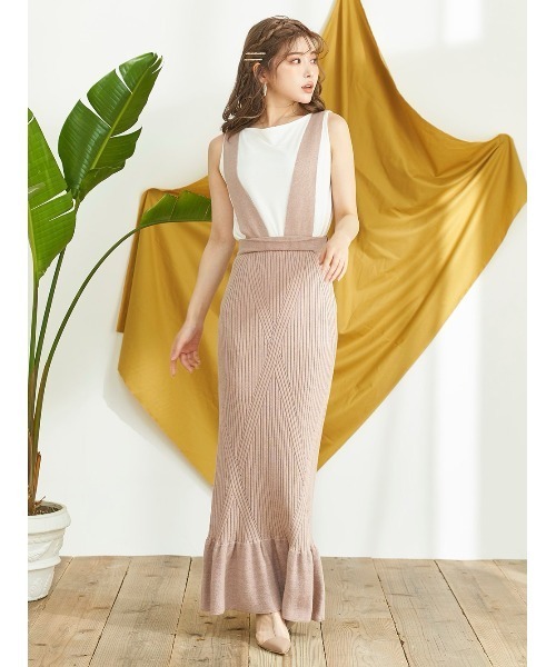 【おまとめ2点】SALE！【新品】Darichニットサロペスカート darich♡ニットサロペスカート