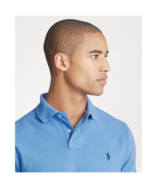 POLO RALPH LAUREN(ポロ ラルフ ローレン)の「アイコニック メッシュ ポロシャツ(ポロシャツ・メンズ・ブルー系6・SMALL/MEDIUM/LARGE)」の6枚目の写真