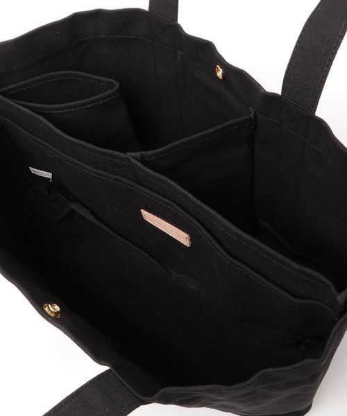 Hawk Company(ホークカンパニー)の「【Hawk Company】ロイヤルキャンバスビーントート/ペットボトルポケット/4046(トートバッグ・レディース・ホワイト/ブラック/グレー・FREE)」の6枚目の写真