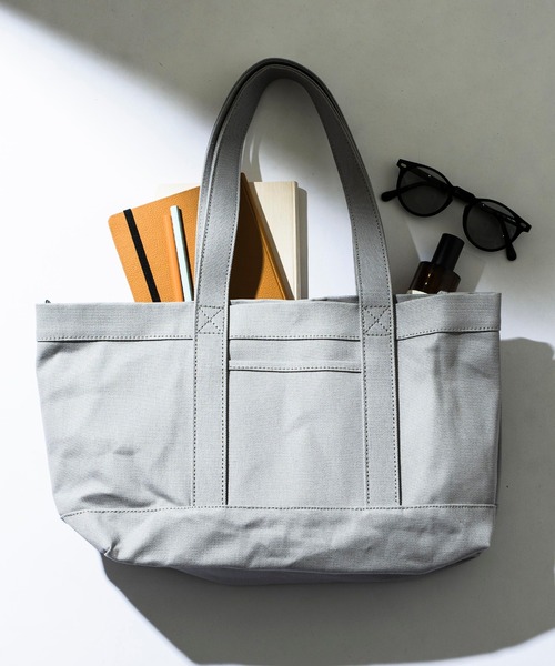 Hawk Company(ホークカンパニー)の「【Hawk Company】ロイヤルキャンバスビーントート/ペットボトルポケット/4046(トートバッグ・レディース・ホワイト/ブラック/グレー・FREE)」の3枚目の写真