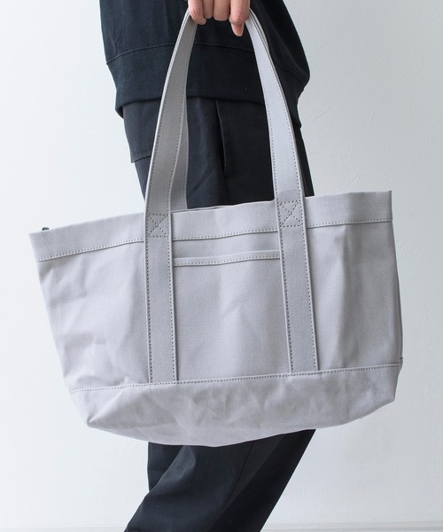 Hawk Company(ホークカンパニー)の「【Hawk Company】ロイヤルキャンバスビーントート/ペットボトルポケット/4046(トートバッグ・レディース・ホワイト/ブラック/グレー・FREE)」の12枚目の写真