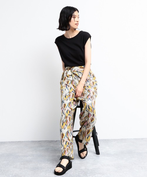 LAKOLE(ラコレ)の「プリントアソートラップパンツ / LAKOLE(その他パンツ・レディース・ブラック/パープル/その他9・SMALL/MEDIUM)」の4枚目の写真