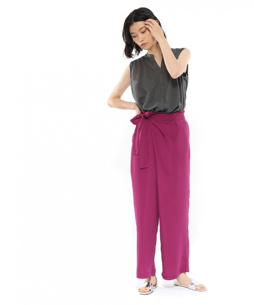 LAKOLE(ラコレ)の「プリントアソートラップパンツ / LAKOLE(その他パンツ・レディース・ブラック/パープル/その他9・SMALL/MEDIUM)」の6枚目の写真