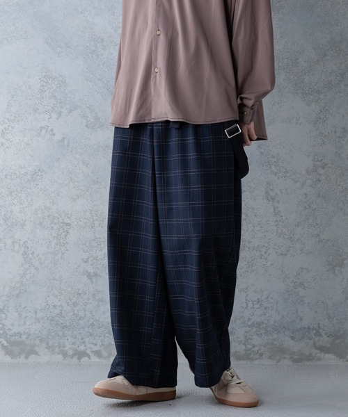 セール】Suspender Drape Slacks/サスペンダードレープ