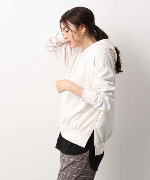 GLOBAL WORK（グローバルワーク）の「BEAUTEE裾ラウンドタンク/892258（タンクトップ・レディース・ホワイト/ブラック・MEDIUM/LARGE）」の5枚目の写真