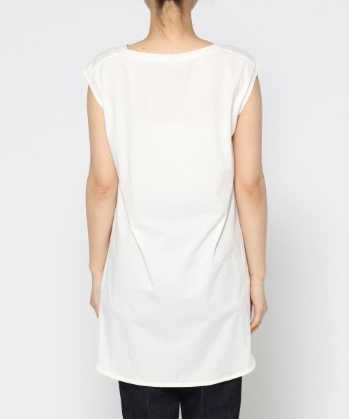 GLOBAL WORK（グローバルワーク）の「BEAUTEE裾ラウンドタンク/892258（タンクトップ・レディース・ホワイト/ブラック・MEDIUM/LARGE）」の12枚目の写真