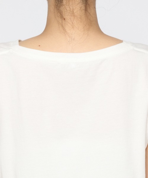 GLOBAL WORK（グローバルワーク）の「BEAUTEE裾ラウンドタンク/892258（タンクトップ・レディース・ホワイト/ブラック・MEDIUM/LARGE）」の16枚目の写真
