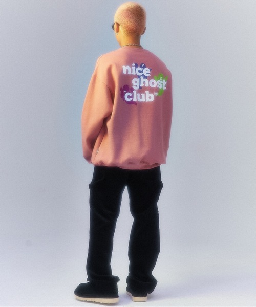 ISTKUNST(イストクンスト)の「【ISTKUNST / nice ghost club】O.G LOGO SWEATSHIRTS / ナイスゴーストクラブ OG ロゴ スウェットシャツ(スウェット・メンズ・ピンク/ブルー/チャコールグレー・MEDIUM/LARGE/SMALL)」の5枚目の写真