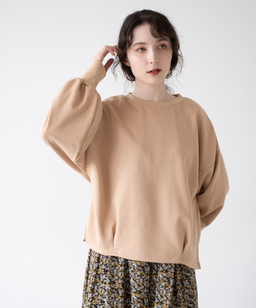 idem（イデム）の「Tuck Design Pullover（スウェット・レディース・ブラック/ベージュ/ダークグレー・FREE）」の21枚目の写真
