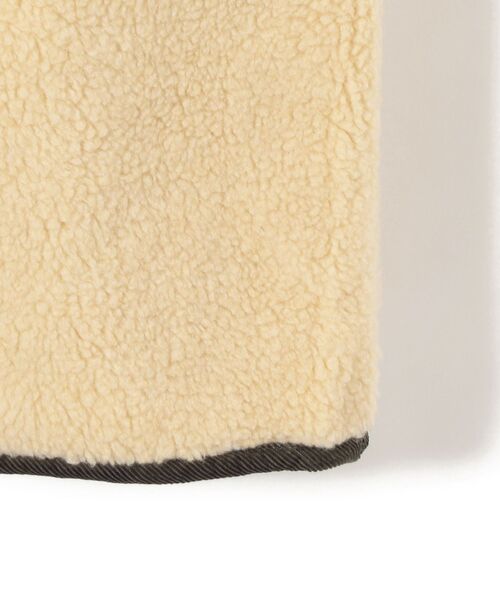 LAVENHAM(ラベンハム)の「LAVENHAM:SHERPA LONG COAT(ノーカラーコート・レディース・オフホワイト・36)」の6枚目の写真