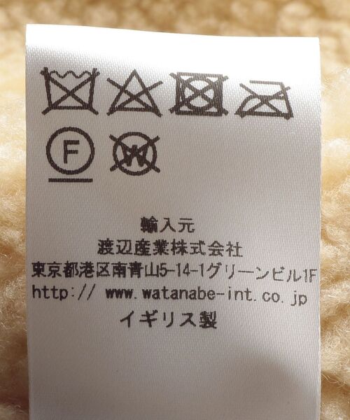 LAVENHAM(ラベンハム)の「LAVENHAM:SHERPA LONG COAT(ノーカラーコート・レディース・オフホワイト・36)」の11枚目の写真