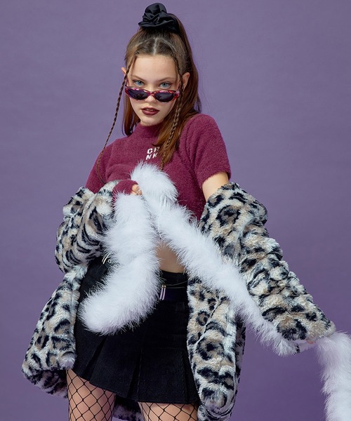 CRANK（クランク）の「『CRANK/クランク』LONG ECO FUR COAT/韓国 