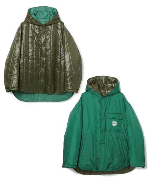 ADAM ET ROPE'(アダムエロペ)の「ilk padding jacket(ブルゾン・レディース・グリーン・38/42)」の1枚目の写真