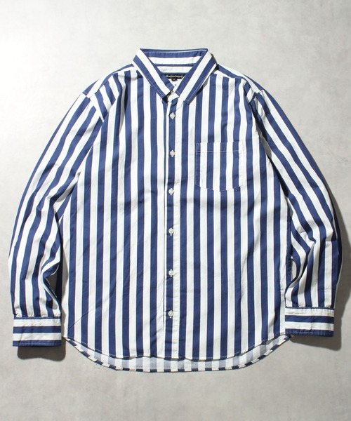 CORPUS SELECT(コーパストーキョー)の「【日本製/Made in Japan】ナノファイン加工レギュラーカラーロングスリーブシャツ(シャツ/ブラウス・メンズ・ネイビー/ベージュ/ブルー系その他2/ワイン/ブルー系その他/ブラック系その他2/ホワイト/カーキ/ブラック系その他/ブラック/ライトピンク/サックスブルー・M/LL/L)」の9枚目の写真