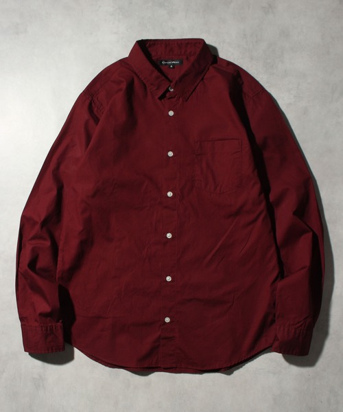 CORPUS SELECT(コーパストーキョー)の「【日本製/Made in Japan】ナノファイン加工レギュラーカラーロングスリーブシャツ(シャツ/ブラウス・メンズ・ネイビー/ベージュ/ブルー系その他2/ワイン/ブルー系その他/ブラック系その他2/ホワイト/カーキ/ブラック系その他/ブラック/ライトピンク/サックスブルー・M/LL/L)」の12枚目の写真