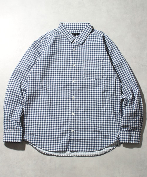 CORPUS SELECT(コーパストーキョー)の「【日本製/Made in Japan】ナノファイン加工レギュラーカラーロングスリーブシャツ(シャツ/ブラウス・メンズ・ネイビー/ベージュ/ブルー系その他2/ワイン/ブルー系その他/ブラック系その他2/ホワイト/カーキ/ブラック系その他/ブラック/ライトピンク/サックスブルー・M/LL/L)」の10枚目の写真