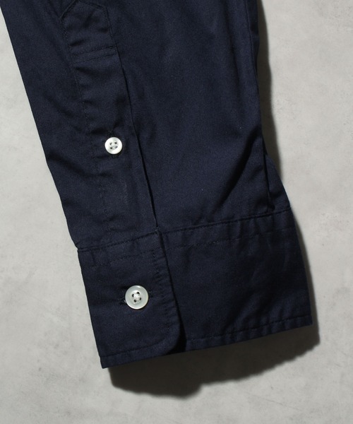CORPUS SELECT(コーパストーキョー)の「【日本製/Made in Japan】ナノファイン加工レギュラーカラーロングスリーブシャツ(シャツ/ブラウス・メンズ・ネイビー/ベージュ/ブルー系その他2/ワイン/ブルー系その他/ブラック系その他2/ホワイト/カーキ/ブラック系その他/ブラック/ライトピンク/サックスブルー・M/LL/L)」の21枚目の写真
