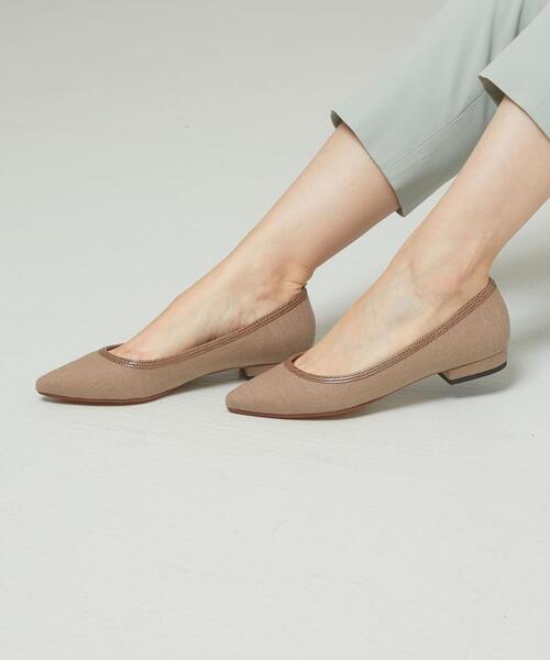 closet story(クローゼットストーリー)の「<closet story>パイピング ポインテッド フラットパンプス(パンプス・レディース・ベージュ/ダークグレー・23cm/23.5cm/24cm/24.5cm)」の13枚目の写真