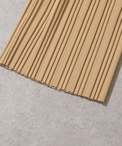 Chillfar（チルファー）の「カットジャガードプリーツパンツ（その他パンツ・レディース・グレイッシュベージュ/ベージュ/ブラック/ピンク系・MEDIUM/LARGE）」の10枚目の写真