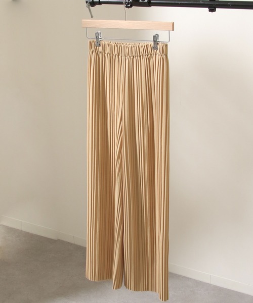 Chillfar（チルファー）の「カットジャガードプリーツパンツ（その他パンツ・レディース・グレイッシュベージュ/ベージュ/ブラック/ピンク系・MEDIUM/LARGE）」の13枚目の写真