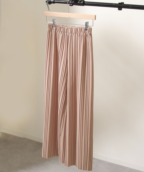 Chillfar（チルファー）の「カットジャガードプリーツパンツ（その他パンツ・レディース・グレイッシュベージュ/ベージュ/ブラック/ピンク系・MEDIUM/LARGE）」の14枚目の写真