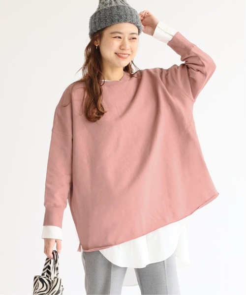 JOURNAL STANDARD relume（ジャーナルスタンダード　レリューム）の「オーバーサイズロングスウェット◆（スウェット・レディース・チャコールグレー/ピンク/ブルー系その他/ライトグレー/アイボリー・FREE）」の5枚目の写真
