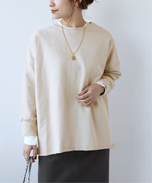 JOURNAL STANDARD relume（ジャーナルスタンダード　レリューム）の「オーバーサイズロングスウェット◆（スウェット・レディース・チャコールグレー/ピンク/ブルー系その他/ライトグレー/アイボリー・FREE）」の2枚目の写真