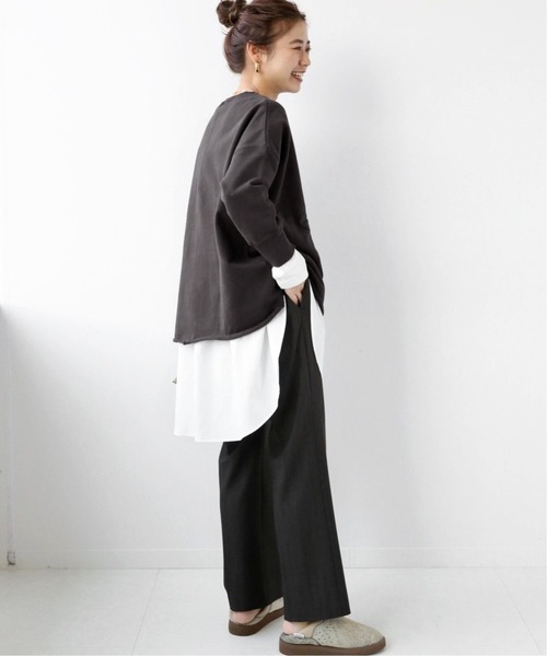 JOURNAL STANDARD relume（ジャーナルスタンダード　レリューム）の「オーバーサイズロングスウェット◆（スウェット・レディース・チャコールグレー/ピンク/ブルー系その他/ライトグレー/アイボリー・FREE）」の10枚目の写真