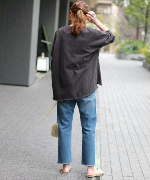 JOURNAL STANDARD relume（ジャーナルスタンダード　レリューム）の「オーバーサイズロングスウェット◆（スウェット・レディース・チャコールグレー/ピンク/ブルー系その他/ライトグレー/アイボリー・FREE）」の16枚目の写真