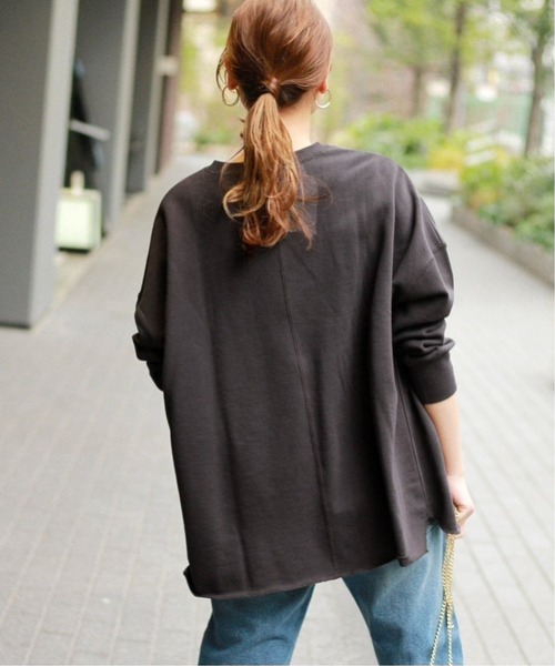 JOURNAL STANDARD relume（ジャーナルスタンダード　レリューム）の「オーバーサイズロングスウェット◆（スウェット・レディース・チャコールグレー/ピンク/ブルー系その他/ライトグレー/アイボリー・FREE）」の18枚目の写真