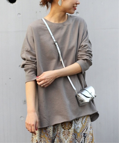 JOURNAL STANDARD relume（ジャーナルスタンダード　レリューム）の「オーバーサイズロングスウェット◆（スウェット・レディース・チャコールグレー/ピンク/ブルー系その他/ライトグレー/アイボリー・FREE）」の22枚目の写真