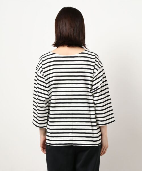 MOUSSY(マウジー)の「BOAT NECK LOOSE トップス(Tシャツ/カットソー・レディース・ベージュ系その他/ブルー系その他3/ホワイト系その他・FREE)」の16枚目の写真