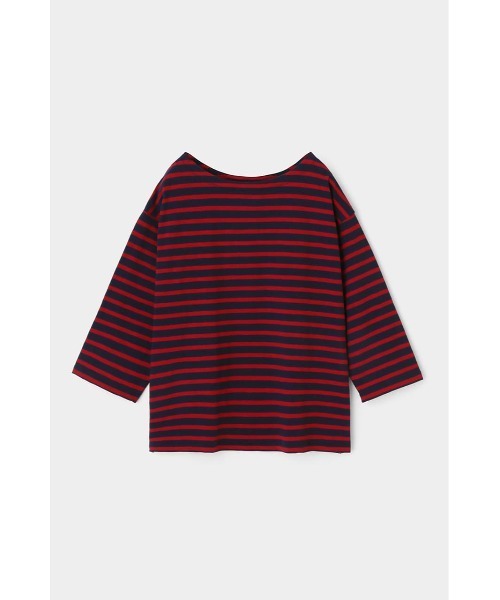 MOUSSY(マウジー)の「BOAT NECK LOOSE トップス(Tシャツ/カットソー・レディース・ベージュ系その他/ブルー系その他3/ホワイト系その他・FREE)」の1枚目の写真