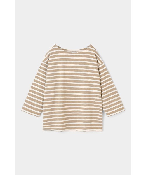 MOUSSY(マウジー)の「BOAT NECK LOOSE トップス(Tシャツ/カットソー・レディース・ベージュ系その他/ブルー系その他3/ホワイト系その他・FREE)」の4枚目の写真