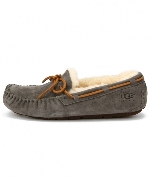 UGG（アグ）の「アグ/UGG Dakota SLP（モカシン/デッキシューズ・レディース・ダークグレー/ベージュ・7/6/8）」の5枚目の写真