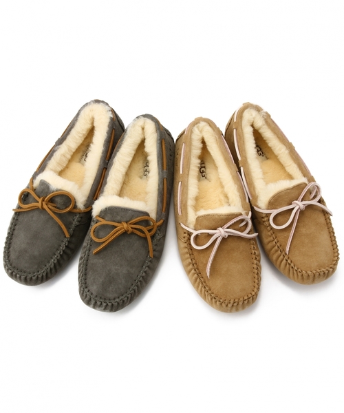 UGG（アグ）の「アグ/UGG Dakota SLP（モカシン/デッキシューズ・レディース・ダークグレー/ベージュ・7/6/8）」の13枚目の写真