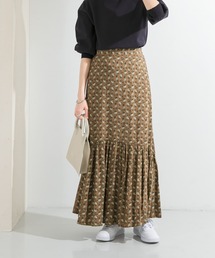 KBF | プリントロングティアードスカート(スカート)