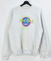 VINTAGE（ヴィンテージ）の「【ヴィンテージ古着】90's Hard Rock CAFE/ハードロックカフェ ロゴ刺繍 クルーネックスウェット USA製（スウェット・メンズ）」