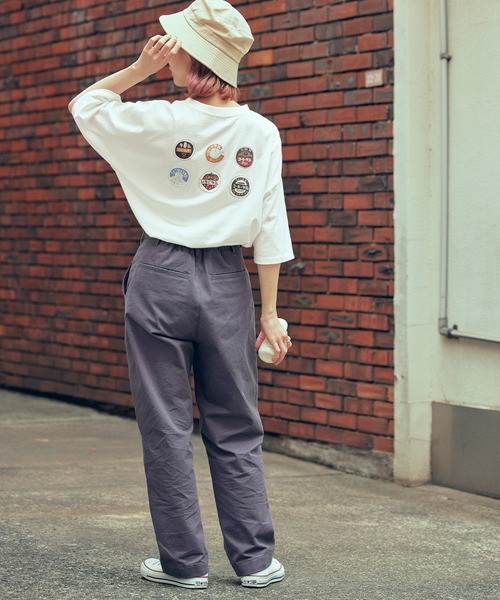 timecapsule（タイムカプセル）の「【timecapsule】「Oishi Gyunyu Nomitai」プリント半袖ビッグTシャツ（Tシャツ/カットソー・レディース・ホワイト/モカ/ベージュ系その他/ライトベージュ・FREE）」の6枚目の写真