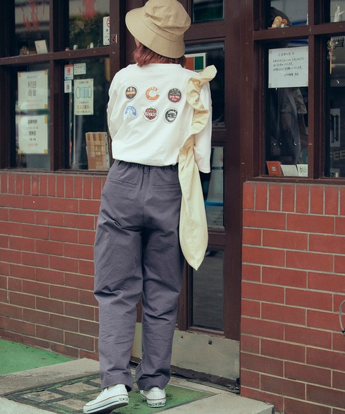 timecapsule（タイムカプセル）の「【timecapsule】「Oishi Gyunyu Nomitai」プリント半袖ビッグTシャツ（Tシャツ/カットソー・レディース・ホワイト/モカ/ベージュ系その他/ライトベージュ・FREE）」の18枚目の写真