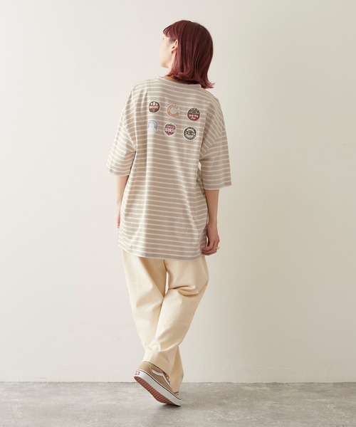 timecapsule（タイムカプセル）の「【timecapsule】「Oishi Gyunyu Nomitai」プリント半袖ビッグTシャツ（Tシャツ/カットソー・レディース・ホワイト/モカ/ベージュ系その他/ライトベージュ・FREE）」の15枚目の写真