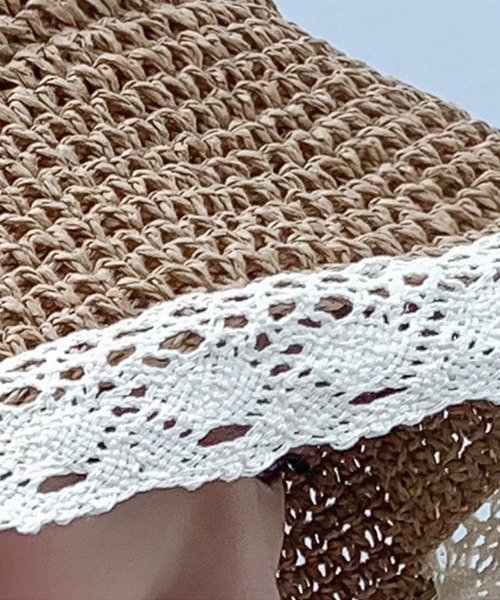 aimoha（アイモハ）の「レースハット（ハット・レディース・オフホワイト/ベージュ・FREE）」の13枚目の写真