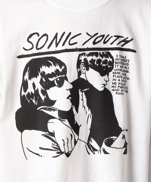 GLOSTER(グロスター)の「【KUNG FU(カンフー)】SonicYouth/WhiteGoo プリントロングスリーブTシャツ(Tシャツ/カットソー・メンズ・ホワイト・L/M)」の8枚目の写真