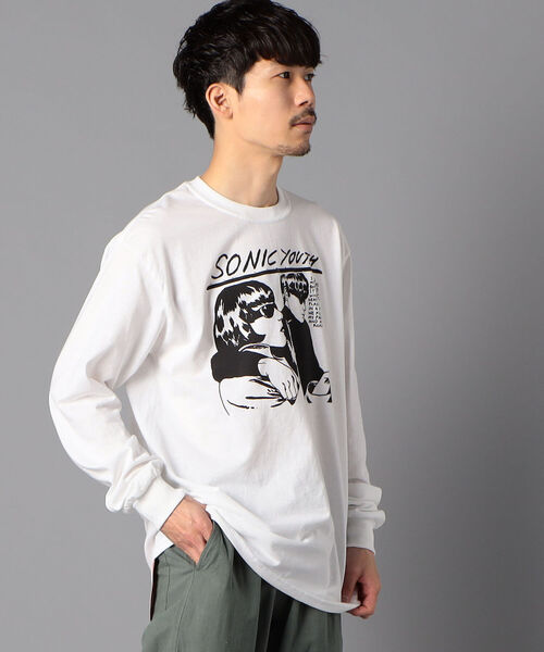 GLOSTER(グロスター)の「【KUNG FU(カンフー)】SonicYouth/WhiteGoo プリントロングスリーブTシャツ(Tシャツ/カットソー・メンズ・ホワイト・L/M)」の10枚目の写真