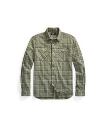 RRL（ダブル アール エル）の「プラッド コットンリネン ツイル ワークシャツ（シャツ/ブラウス）」