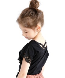 Bee des Bee | バッククロス半袖トップス(Tシャツ/カットソー)