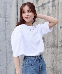 BLUEEAST | 5分袖パフスリーブTシャツ(Tシャツ/カットソー)