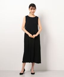 Samansa Mos2 blue | プリーツドッキングワンピース(ワンピース)